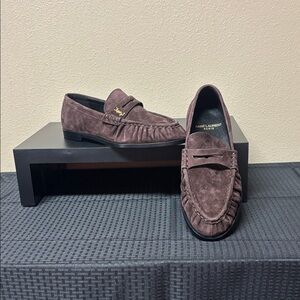 Saint Laurent Men’s Dark Brown Loafers